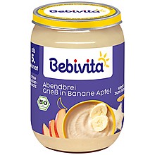 Био Каша Bebivita Лека Нощ Ябълка и Банан