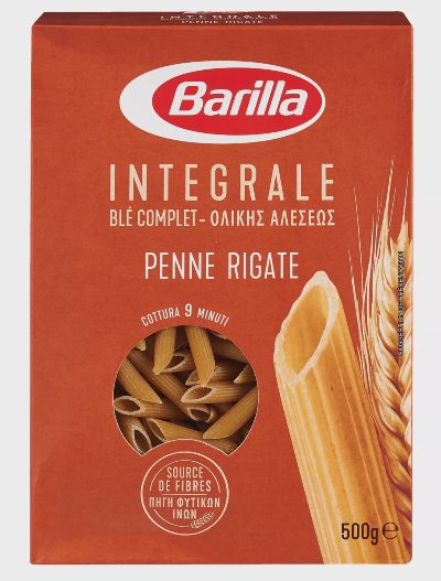 BARILLA Пене Ригате
пълнозърнести