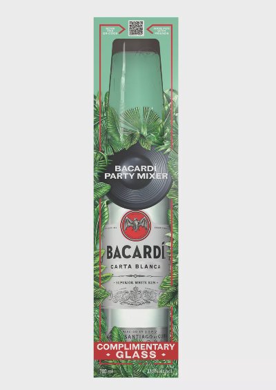Bacardi Ром Carta Blanca
0,7 л + чаша