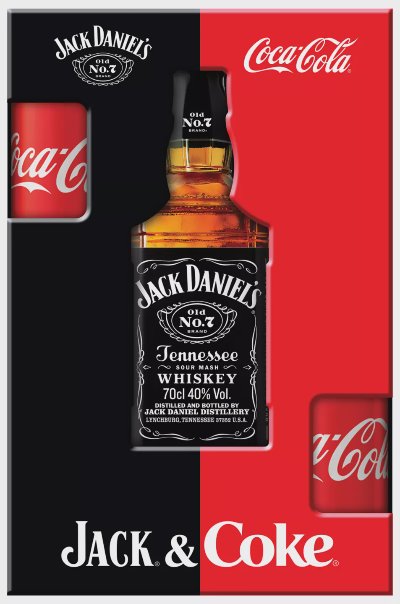 Jack Daniel's + Coca Cola Tennessee уиски
промопакет