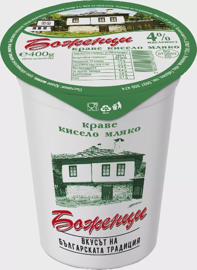 БОЖЕНЦИ Кисело мляко
4% масленост