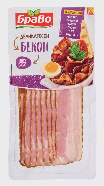 БРАВО Деликатесен бекон
слайс