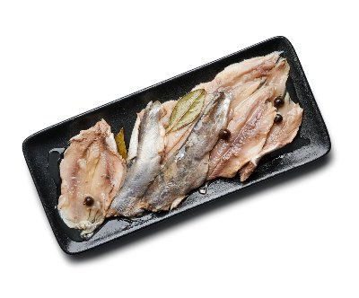 Аншоа маринована в олио от свежата витрина