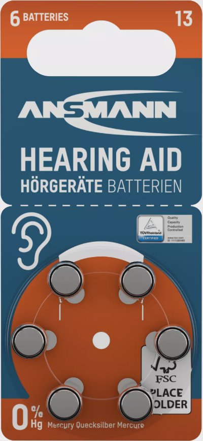 Ansmann Батерии за слухов апарат