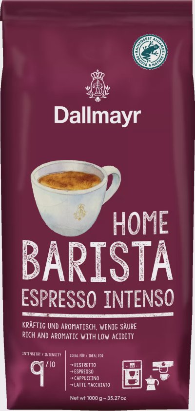 Dallmayr Кафе на зърна Barista
различни видове