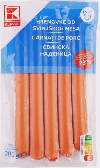 K-Classic Кренвирши
с 83% свинско месо