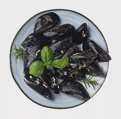 Черноморски миди от свежата витрина