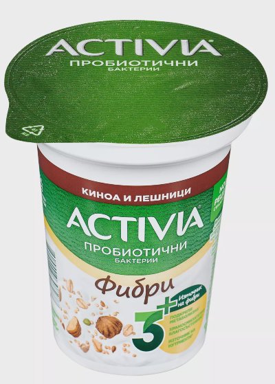 Danone Activia пълнозърнеста
различни видове