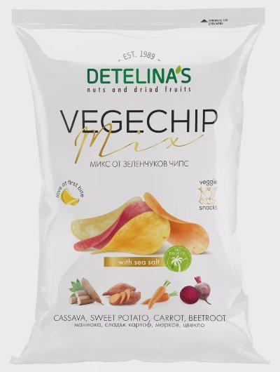 DETELINA'S Зеленчуков чипс
различни видове