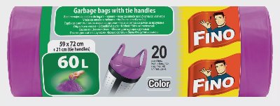 Fino Цветни торби за смет
с дръжки