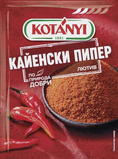 Kotanyi Лют кайенски пипер
млян