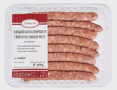 Ловджийски наденички от свинско и говеждо месо