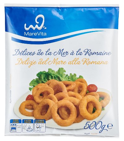 MareVita Панирани рингове с калмари
замразени