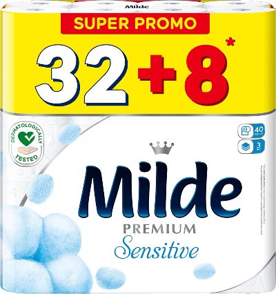 Milde тоал. Хартия 3 пластова,
32+8бр.