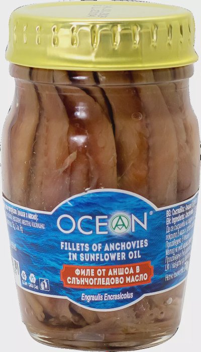 Ocean Филе от аншоа
в слънчогледово масло