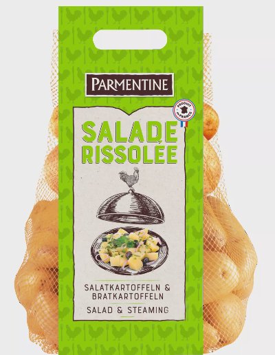 Parmentine Френски картофи
подходящи за салата