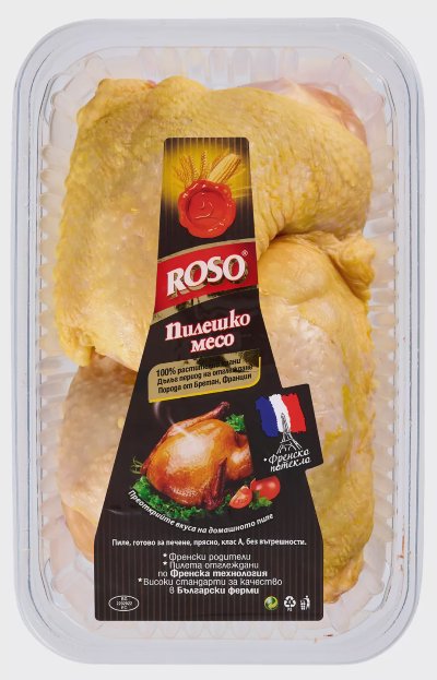 ROSO Пресен пилешки бут
с част от гърба