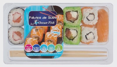 Суши Филаделфия от витрина на самообслужване